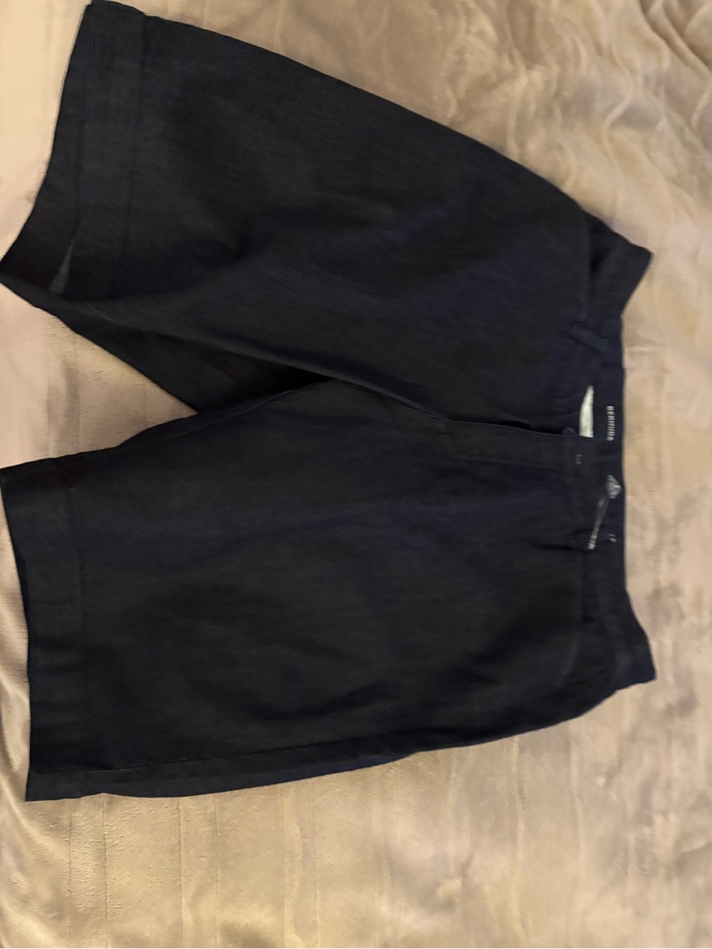 St. John's Bay Womens Navy Flat-Front Shorts